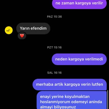 Beyond Analog Kargoya Verilmeyen Ücreti Ödenmiş Ürünlerim