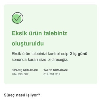 Ebebek Ürün Eksikliği