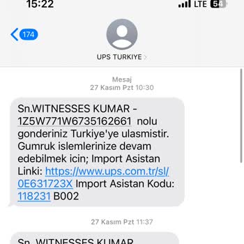 UPS Türkiye Umursamazlığı Ve Yalan Beyanı