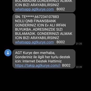 AGT Kargo Teslimatının Yapılmaması