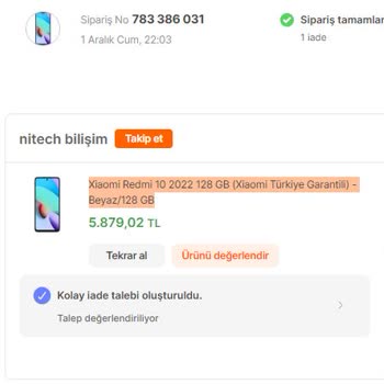 Hepsiburada.com Yanlış Telefon Gönderimi Ve Uzun Süreç Sorunu.
