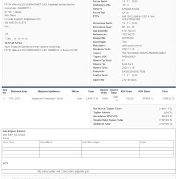 Dyson Para İademi Yapmıyorlar