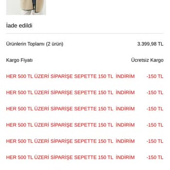 Koton İade Tutarını Eksik Yatırdılar