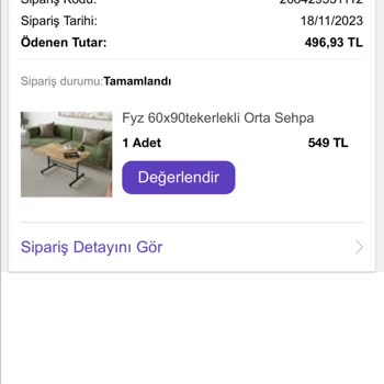 N11 Geciken Masa Teslimatı Ve Mağduriyet