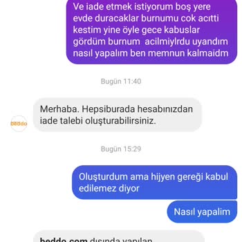 Beddo Firmasi Kusurlu Urunu Almıyor