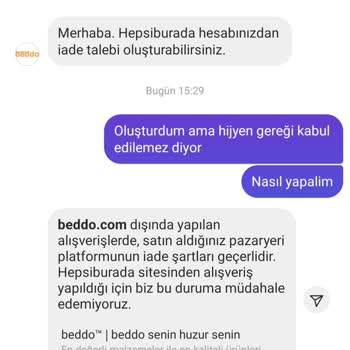 Beddo Firmasi Kusurlu Urunu Almıyor