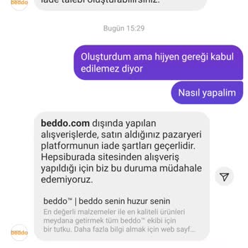 Beddo Firmasi Kusurlu Urunu Almıyor