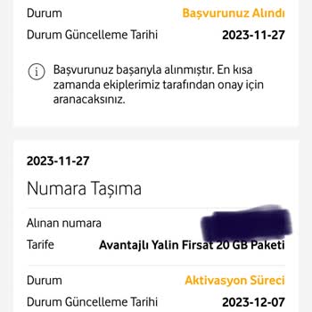 Vodafone Numara Taşıma Ve Hattın Açılmaması