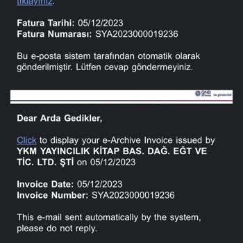 YKM Kitap Siparişimi Göndermedi