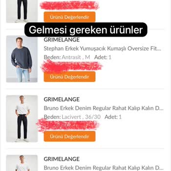 Grimelange Kasıtlı Yanlış Ürün Gönderimi