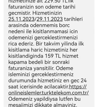 Türk Telekom Haksız Faturaya Yansıtılan Tutar