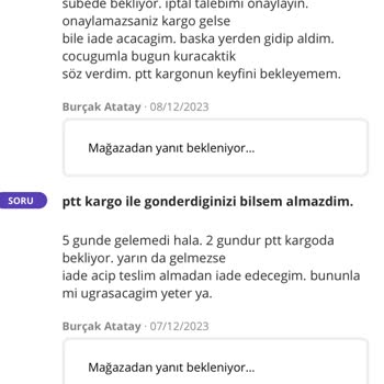 Parti Dolabı Teslimat Sürecinde Yaşanan Sorunlar