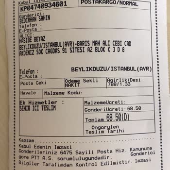 PTT Kargo Kargom Kayboldu, Mağduriyet Yaşıyorum!