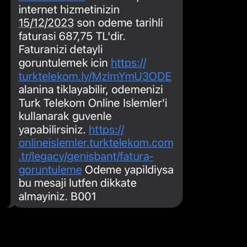 Türk Telekom Taahhüt Bitişi Bilgilendirilmemesi