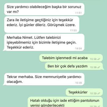 Zara Değişim Yapacağını Söyledi Fakat Yapmadı!