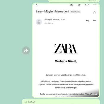 Zara Değişim Yapacağını Söyledi Fakat Yapmadı!