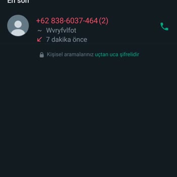 WhatsApp'tan Üzerinden Rahatsız Edici Aranma