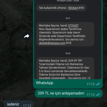 Kalopya Kalitesiz Ürün Ve Kötü Müşteri Hizmetleri