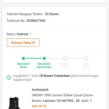 FLO - In Street Mağazası Siparişimi Göndermiyor