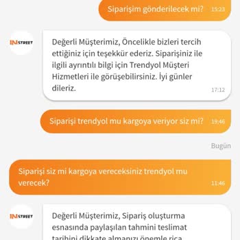 FLO - In Street Mağazası Siparişimi Göndermiyor