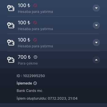 7Slots Para Çekme Hatası