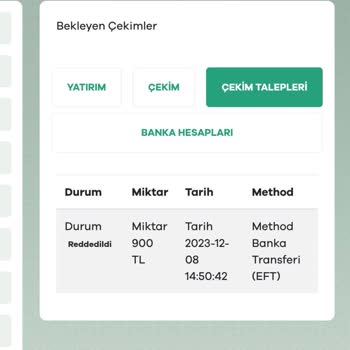Sahabet Paramı Vermiyorlar Çekim Talebimi Kabul Etmedi Etmiyorlar