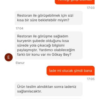 Migros Yemek İade İşlemi Gerçekleşmiyor