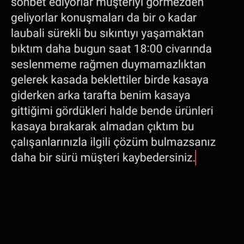 A101 Şube Çalışanlarının Umursamaz Tavırları Ve Hareketleri