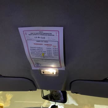Samsun Minibüsçüler Odası Dolmuş Para Üstü