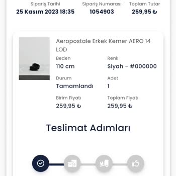 Totemim.com Ürün İadesinin Karta Yüklenmesi