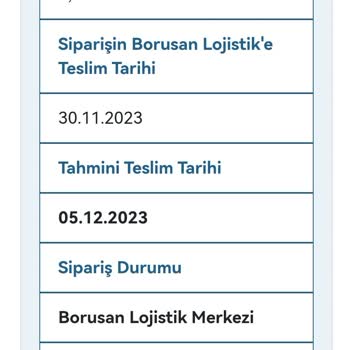 Maalesef Borusan Lojistik Sınıfta Kaldı.