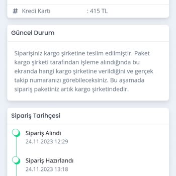 Qafiye Prive Siparişim 2 Haftayı Geçti Gönderilmiyor
