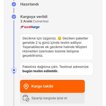 Sürat Kargo Şubede Günlerdir Kargomu Bekletiyor Dağıtımda Diyor