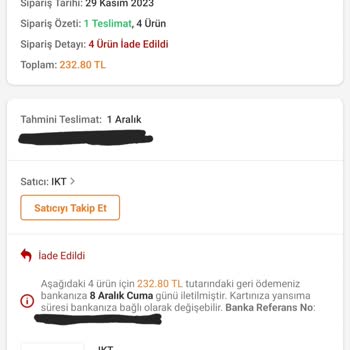 Trendyol Express Trendyol İndirim Günlerinde Aldığım Ürünleri Göndermiyor.