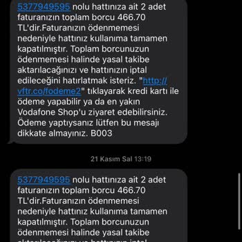 Vodafone Yanlış Numaraya Sürekli Mesaj Ve Arama Sorunu