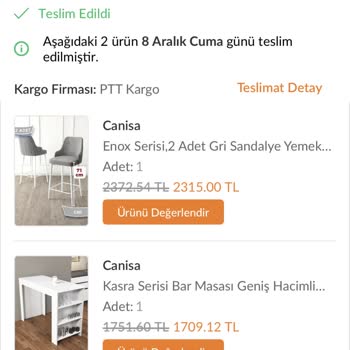 PTT Kargo PTT Eksik Ürün
