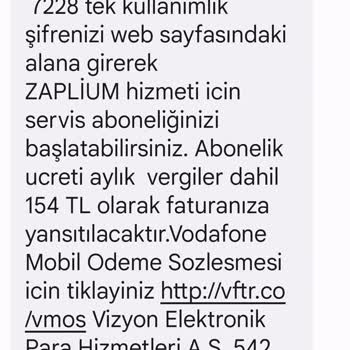 Vizyon Elektronik Para Getir Uygulaması Üzerinden Haksız Abonelik Ücreti Kesintisi