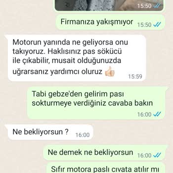 Uçar Motor Sıfır Motosiklete Paslı Civata