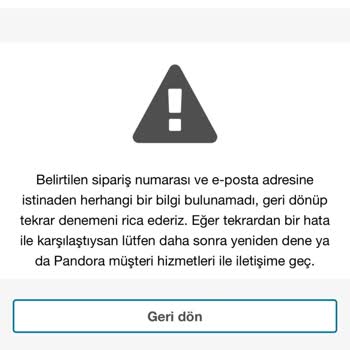 Pandora Mücevher Ürün İade Ve İptal Yapmıyorlar
