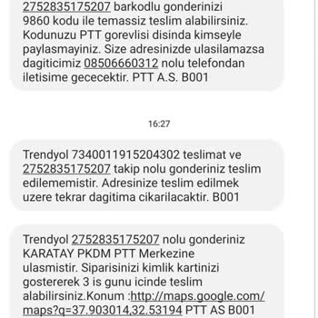 PTT Kargo PTT Nin İletişime Geçmeden Evde Yoksunuz Deyip Ürün Teslim Etmemesi