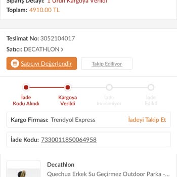 Trendyol İade Sorunu Kargom İadeye Gitti Ama Gönderi Kargo Hareketinde