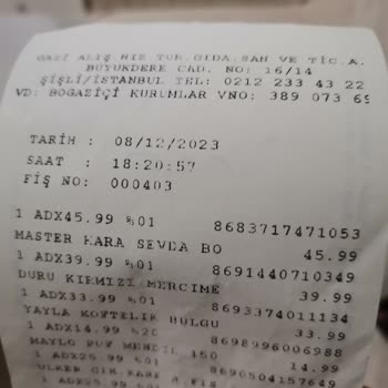 Gold Harvest Kuruyemiş Marketten Alınan Çekirdeğin Acılığı Sorunu