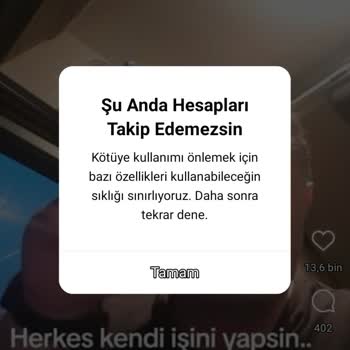 Instagram Kimseyi Takip Edemiyorum