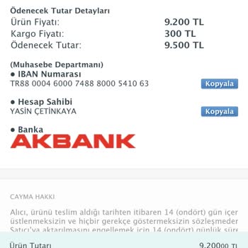 Sahibinden.com Güvenli Alışveriş Mağduru