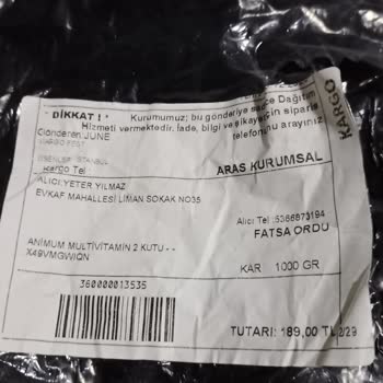Animum Vitamin İlaç Aldım Sorunlu Çıktı