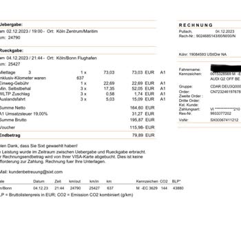 Sixt Global Yurt Dışı Araç Kiralama Mağduriyeti