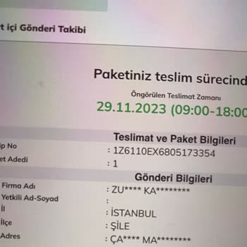 UPS Türkiye Kargo Teslim Edilmiyor
