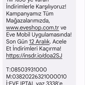 Eve İsimli Firma