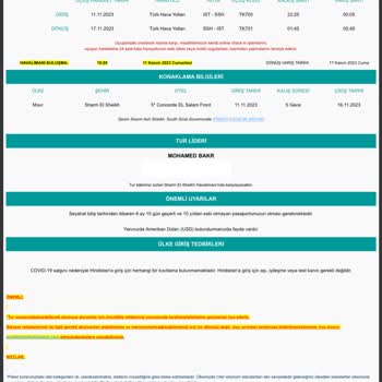 Tatilsepeti - Binrota Sharm El Sheikh Otel Problemi