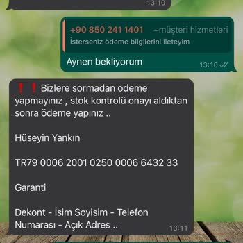 Ayyıldız Sehpa (Instagram) Parasını Gönderdim Ama Ürünler Gelmediği Gibi Engellendim